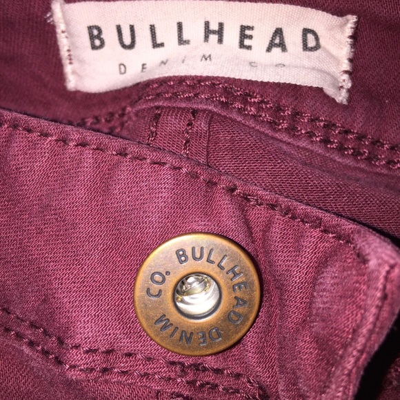 Bullhead (Aritzia) Crimson Denim Skinny Jeans Sz 0 - Picture 6 of 14